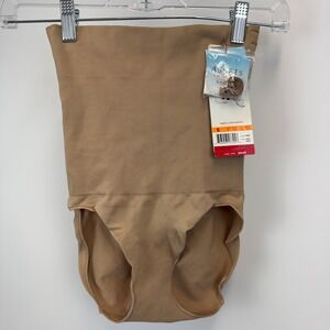 Assets Red Hot Label by Spanx High-Waist Panty Shapewear‎ Bare 1835 Small NWT